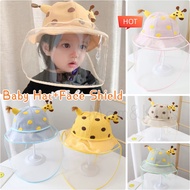 Mom&amp; Kids Ready Stock Baby Anti Virus Droplet Face Shield Hat Children Waterproof Dustproof Face Shield Protective Cover Cap - Suitable for 1-3Y 50cm 宝宝防疫帽 婴儿防护帽