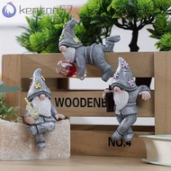 KENTON Resin Figurine, Rustic Style Resin Material Easter Garden Gnome, Gift Idea Little dwarf 3-Pie