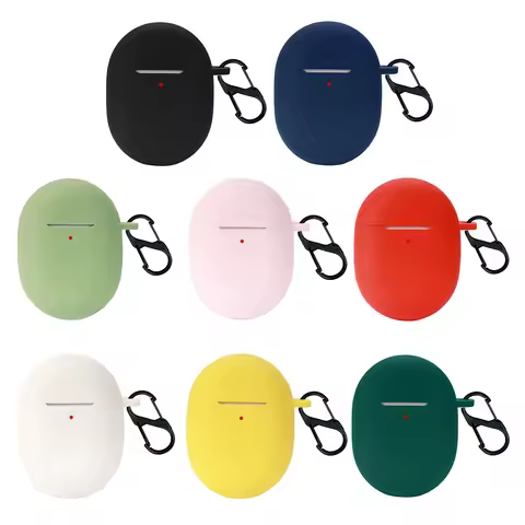 Soft Silicone Headphones Cover Case with Hook Washable Earphone Holder Cover Shockproof Dustproof fo