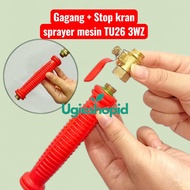 MESIN TU26 TNK777 3WZ engine sprayer faucet handle and Stop. Genuine full brass material.