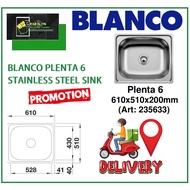 BLANCO PLENTA 6 STAINLESS STEEL SINK