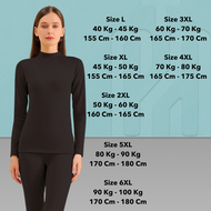 Hitchie Ultra Warm Heattech Full Set Woman Winter Sweater Korean Style Inner Baju Sejuk Fleece Therm