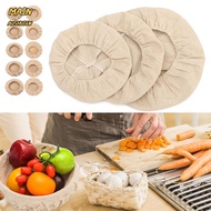 MAINAUSHUI6W 2PCS Bread Basket Cloth Liner Bakeware Rattan Wicker Handmade Bread Proofing Baskets