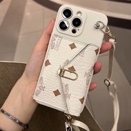 Phone Case for HUAWEI P10 Lite P20 P30 P40 Pro Nova 2i 2 Lite 3 3i 4 5T 7i 7 Se 8 New Purse Card Holder Girl Luxury Leather CellPhone Caseing with Strap