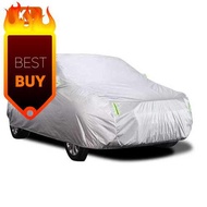Car Cover Full Covers with Reflective Strip Sunscreen Protection UV Scratch-Resistant for 4X4/SUV Business Car (Xl)