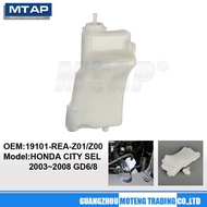 Radiator Water Spare Tank For HONDA CITY SEL 2003~2008 Radiator Coolant Spare Tank 19101-REA-Z01