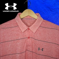 UNDER ARMOUR Kaos  kerah pri4 dry fit baju golf baju tenis kaos gym atasan olahraga outdoor fitness 