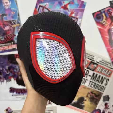 Miles Morales Mask Spider Verse Across The Spider Verse Movie Replica Headgear High Reduction Cos Pr