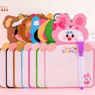 Small Writing Board Kid White Board Free Marker Pen Early Learning Write Hanging Whiteboard Kids Edu