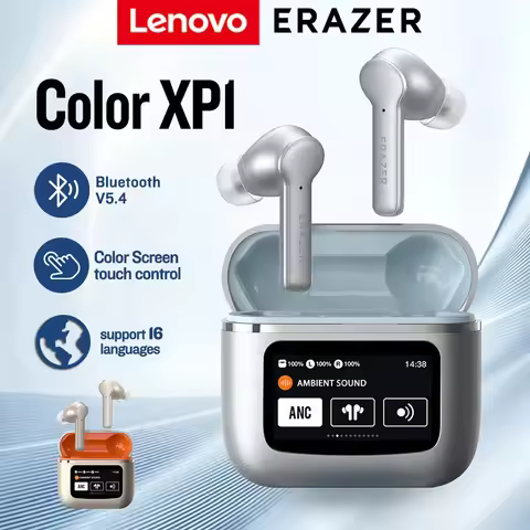 Original Lenovo ERAZER XP1 Bluetooth Earphones LCD Intelligent Color Screen Wireless Headphones Touc