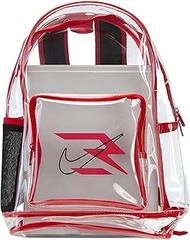 3Brand Clear Backpack – Red – One size (23L), Red, One Size, Everyday Use Clear Backpack