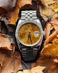 「限量訂製」勞力士日誌型 36mm 116234 金絲楠木錶盤 Custom Watch