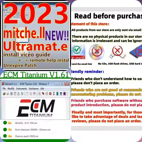 ECM Titanio 1,61 -2025 Nuevo coche 2023 MITCHell ULTRAMATE 7 SISTEMA DE ESTIMACIÓN AVANIZADO COMPLET