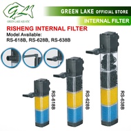 (12w) Risheng 3 in 1 Internal Filter RS-618B,628B,638B Aquarium Filter/ Aquarium Interior Filter