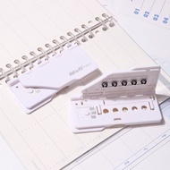 MiNi 5-Hole Paper Punch Handheld Plastic Hole Puncher Capacity 1 Sheets for A4 A5 B5 for Notebook Sc