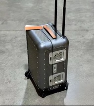 💌順豐包郵 SF COVERED🤝Brand new hand made cabin suitcase luggage trunk grey anthracite aluminium ITALY de