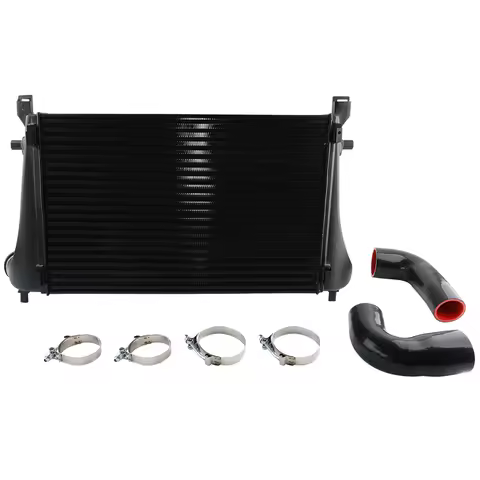 Cooling System Tube & Fin Black Intercooler Kit For Audi A3/S3 / VW Golf GTI R MK7 EA888 1.8T 2.0T T