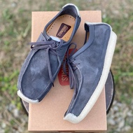 [READY STOCK] CLARKS NATALIE 04 Genuine Grey White Tread Leather S1900001 KASUT KULIT LELAKI MEN MAN SHOES