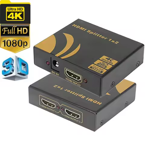 HDMI Splitter 4K HDMI 1 in 2 out Splitter HDMI for PS4 Apple TV PC laptop HDTV HDMI Splitter dual mo