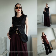 พร้อมส่ง เสื้อกั๊กทรงสูท กั๊กสูท งานป้ายVShop