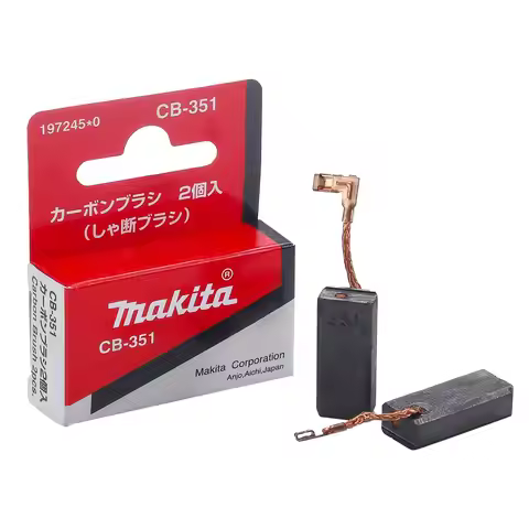 Original Makita Carbon Brush CB351 CB350 6.5x11x25mm with Auto Stop 197244-2 for Electric Rotary Ham