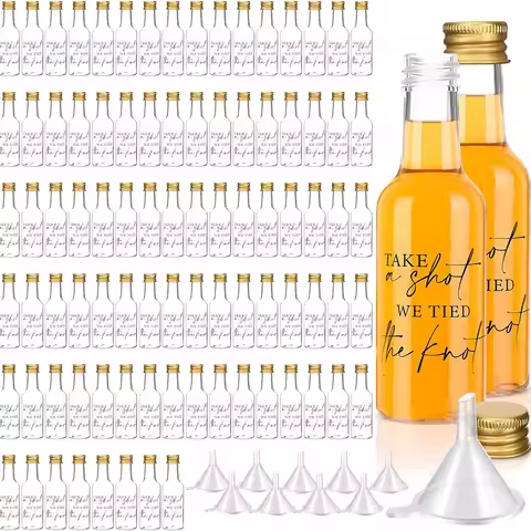 50ml 1.7oz Mini Liquor Bottles Small Plastic Spirit Bottles Wedding Mini Wine Bottles Plastic Alcoho