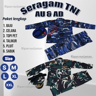 TNI AD AND TNI AURI UNIFORMS /KOSSTUM PESTIVAL CARNIVAL TNI AD TNI AURI/ 1 SET