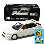 Hobby Japan JDM64 Honda Civic Type R EK9 Championship White 1/64 HJDM001-1 Đồ chơi mô hình xe hơi
