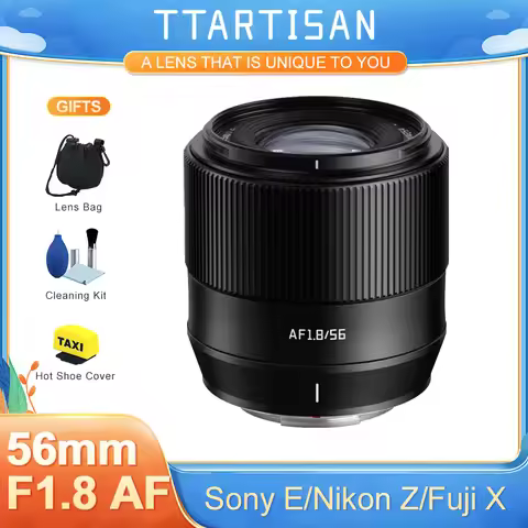 TTArtisan 56mm F1.8 AF Auto Focus APS-C Large Aperture for Fuji X XT10 XT4 XS10 XM5 Sony E A6600 alp