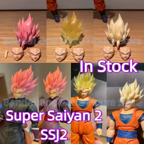 In Stock Jesse Dragon Ball SHF Super Saiya SSJ2 Lightning Marbles Son Goku Heads Accessories Anime A