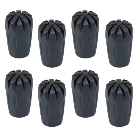 Mountaineering Trekking Pole Tip Replacement Wear-resistant Rubber Walking Stick Caps for Outdoor Hi