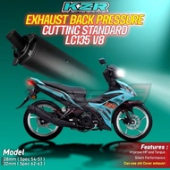 KZR PCO EXHAUST BP BACK PRESSURE 28MM 32MM SYM185 VF3i LC135 V8 LCV8 EXZOS EKZOS SUNYI