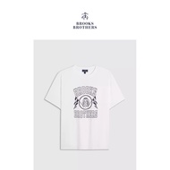 Brooks Brothers New Style Men's Fashion Print Trendy Short-Sleeved T-Shirt