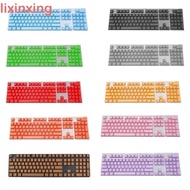 LIXINXING Keyboard Keycap Transparent 104Pcs Mechanical Keyboard OEM Injection 104/108 980k Blank Ke