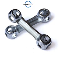 Repair Tool Bone Type Wrench Spanner with 10 Holes 6-15mm Spanner