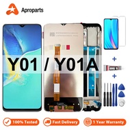 For Vivo Y01 Y01A V2166 LCD Display Touch Screen Repalcement Digitizer Assembly With Frame