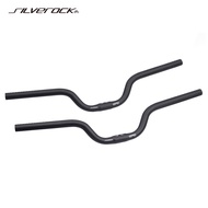 SILVEROCK Carbon M Type Handlebar Mid Rise Bar 25.4mm x 600mm for Brompton 3Sixty Pikes JAVA Fnhon Folding Bike Bicycle Parts