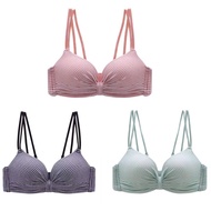 Summer Light and Small Chest Gathered Girl Comfort Simple Bra B30
