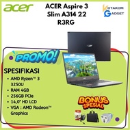 Terbaru Acer Aspire 3 Slim A314 22 R3Rg Ryzen 3 3250U 4Gb 256Gb W11