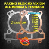 VIXION MX 135 MX KING 150 Copper Aluminum BLOCK Gasket For VIXION JUPITER MX 135 MX KING 150 1S7 3C1