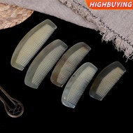 HIGHBUYING 1*Natural Amber Ox Hornb Hair No Static Health Care Brush Hairdressingb