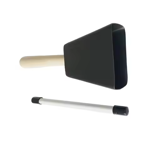 Cowbell Music Toys with Drum Stick Metal Cowbell Hand Bell Educational Toys Sturdy Hand Cowbell Cowb
