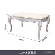 XYZun Fan European Style Dining Table Rectangular Marble Restaurant Home Dining Table Small Apartment Modern Simple Dini