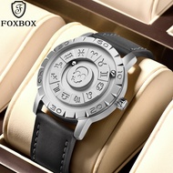 LIGE Original FOXBOX Quartz Watch Men Women Creative Scrolling Beads Waterproof jam tangan lelaki + 