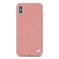 moshi iPhone XS Max Vesta高機能布面保護背殼/ 粉