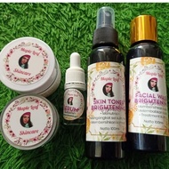 PAKET LENGKAP ISI 5 SIANG MALAM SERUM FACIAL WASH TONER MAPLE LEAF DESIWHITE SKINCARE CREAM FLEK PUT