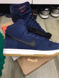 極罕女碼Us5.5 Nike Sb dunk high iso pro navy gum 海軍藍