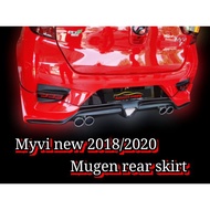 Perodua myvi 2018/2020 rear skirt with paint...mugen