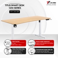 TTRacing Titus Walnut Oak Edition Ergonomic Smart Standing Desk / Study Desk /Adjustable Computer De