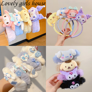 【♡Lovely girls house♡】Korean Style Sanrio Headband Soft Velvet Cute Cartoon Dog Pattern Fashion Hair Band for Women Girls